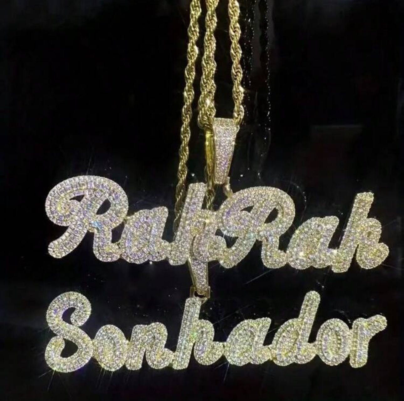 Custom Calligraphy Bubble Pendant