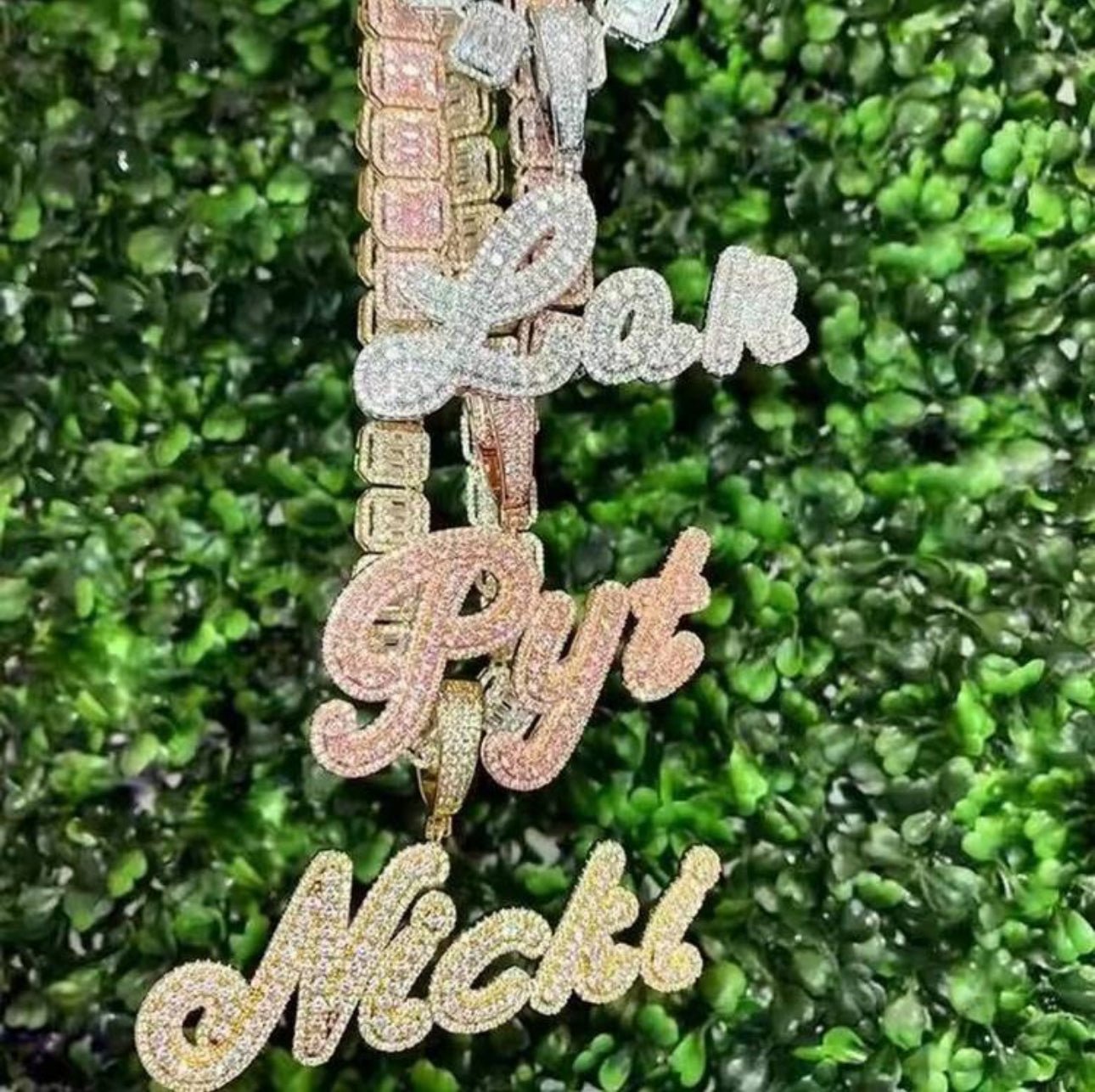 Custom Calligraphy Bubble Pendant