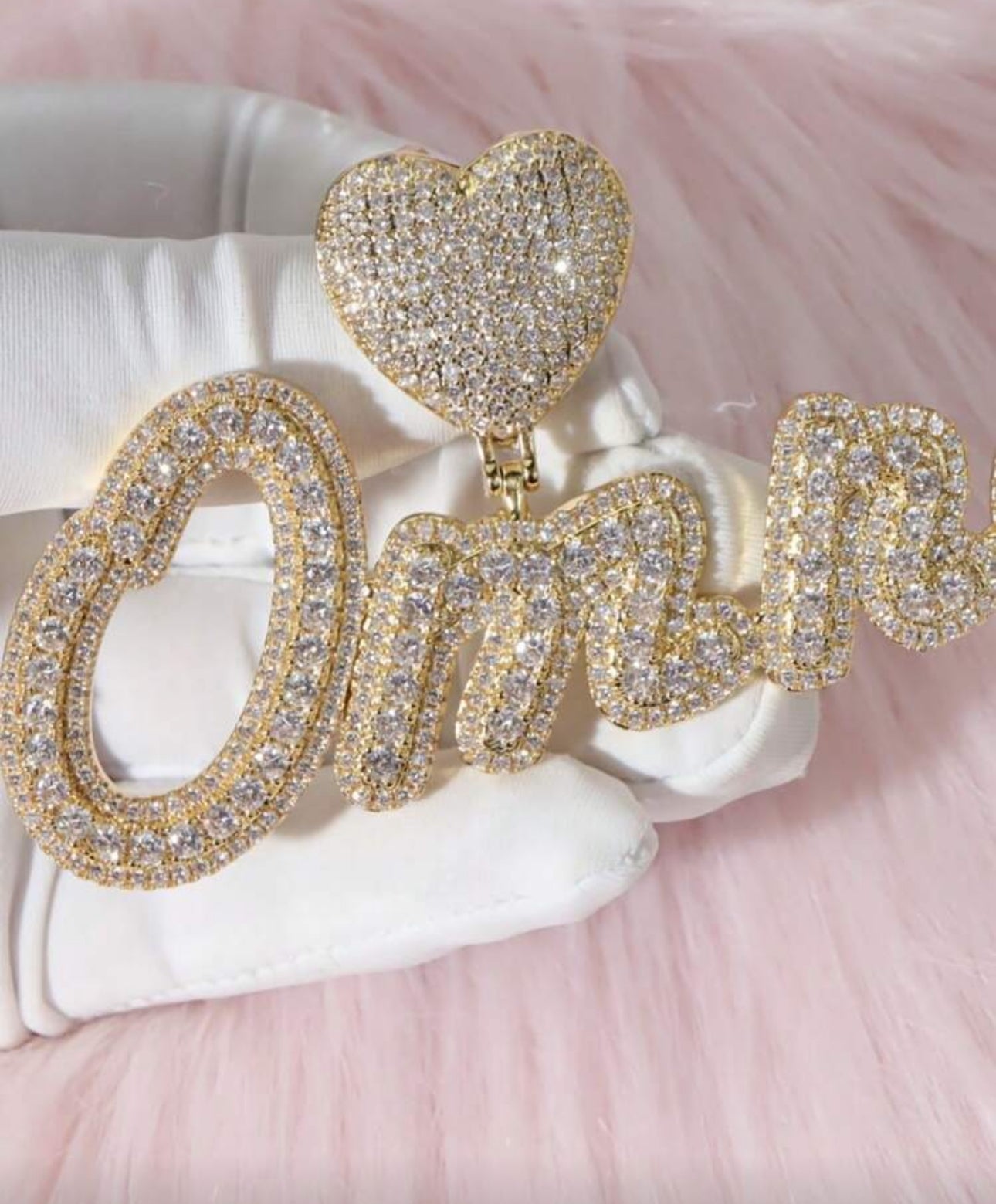 Heart Shaped Letter Pendant